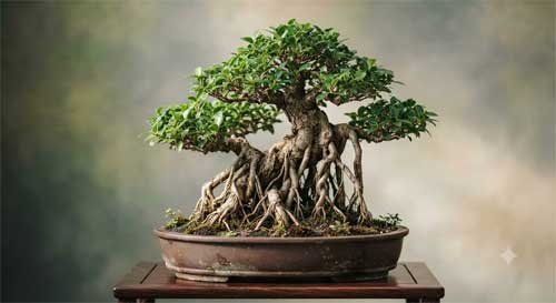 Ejemplo visual de un Ficus con raíces aéreas desarrolladas