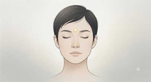 Ilustración conceptual de la terapia magnética facial