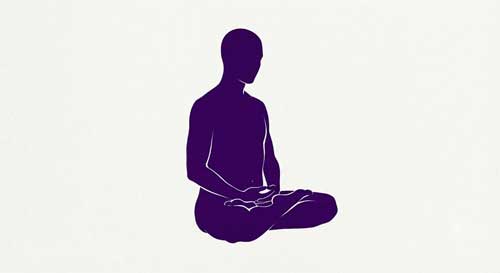 Practicante en postura Zazen