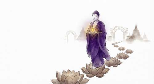 Ilustración artística del camino del Bodhisattva