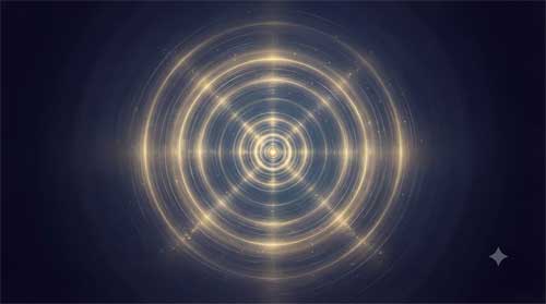 Representación de la vibración del mantra en la meditación
