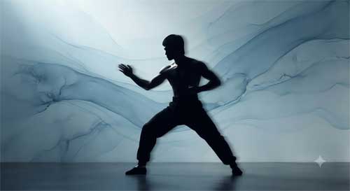 Representación de la fluidez y simplicidad del Jeet Kune Do