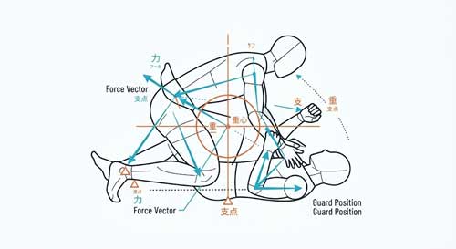 Técnica de grappling y sumisión en el suelo