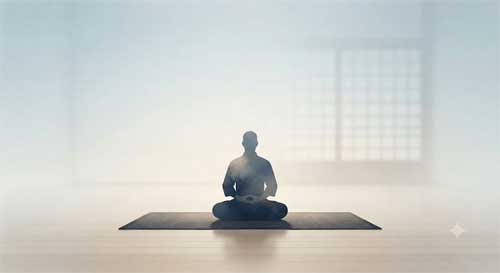Representación artística del entrenamiento mental en artes marciales