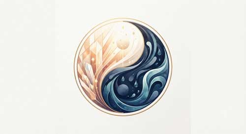 Representación del equilibrio entre Yin y Yang en la salud