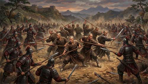 Los 13 monjes guerreros de Shaolin