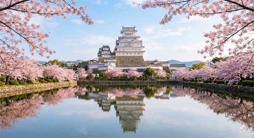 Castillo feudal japonés tradicional