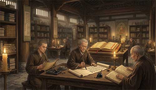 Representación histórica del Templo Shaolin