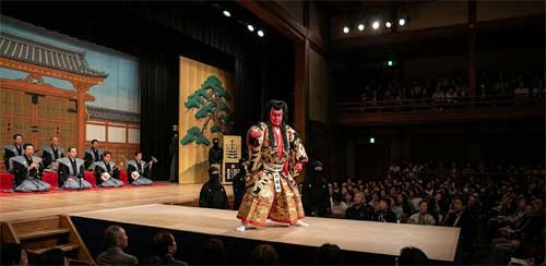 Actor de Kabuki en escena