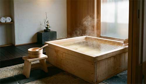 Bañera tradicional japonesa Hinoki