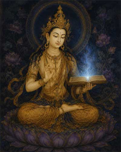 Representación artística de los Sutras de la Prajñāpāramitā