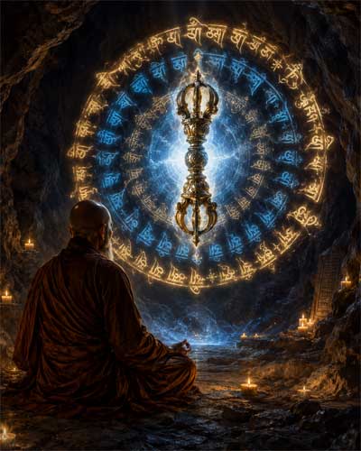 Representación artística de las prácticas mantrikas tempranas