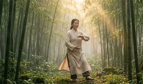 Práctica de Qi Gong terapéutico en entorno natural