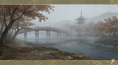 Paisaje otoñal de Uji con atmósfera melancólica