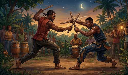 Representación artística del Cocobalé puertorriqueño