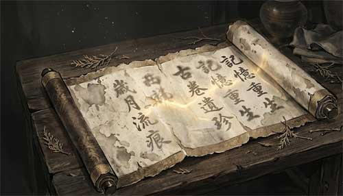 Representación de un antiguo manuscrito Ch'an
