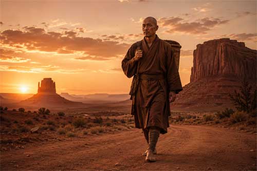 David Carradine en la serie Kung Fu