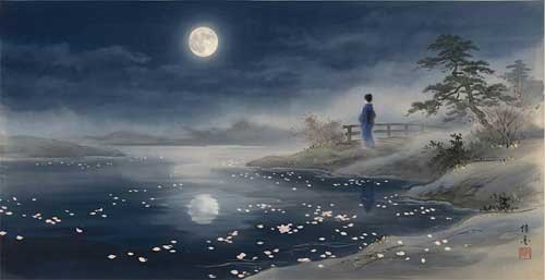 Imagen evocadora de la poesía Waka/Tanka japonesa